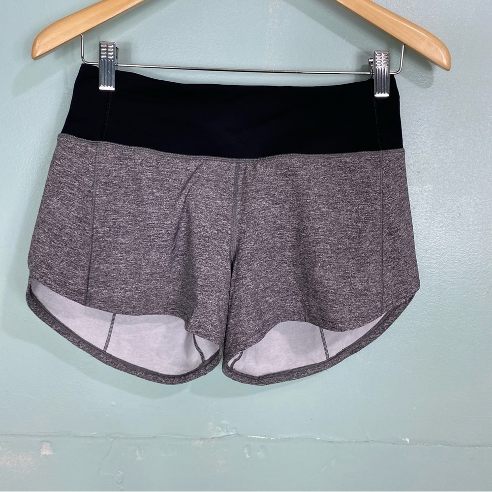 Lululemon Speed Up Short Gray Sz 4 Tall W7AVNT